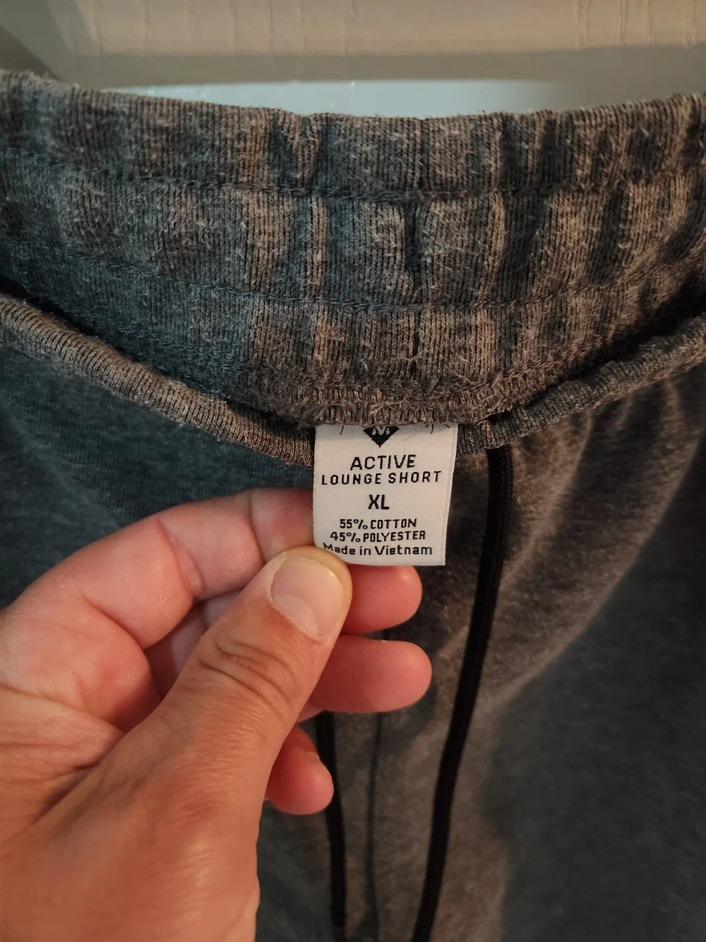 Active USA Men's Heather Gray Athletic Drawstring Shorts